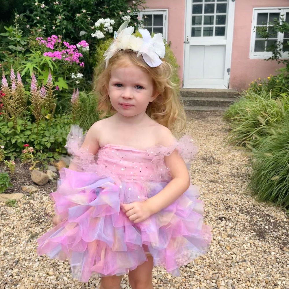 New York Couture Handmade BABY Girl Pink Pastel Tutu Party Dress